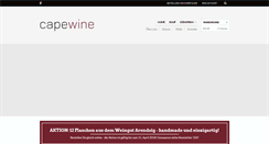 Desktop Screenshot of capewine.at